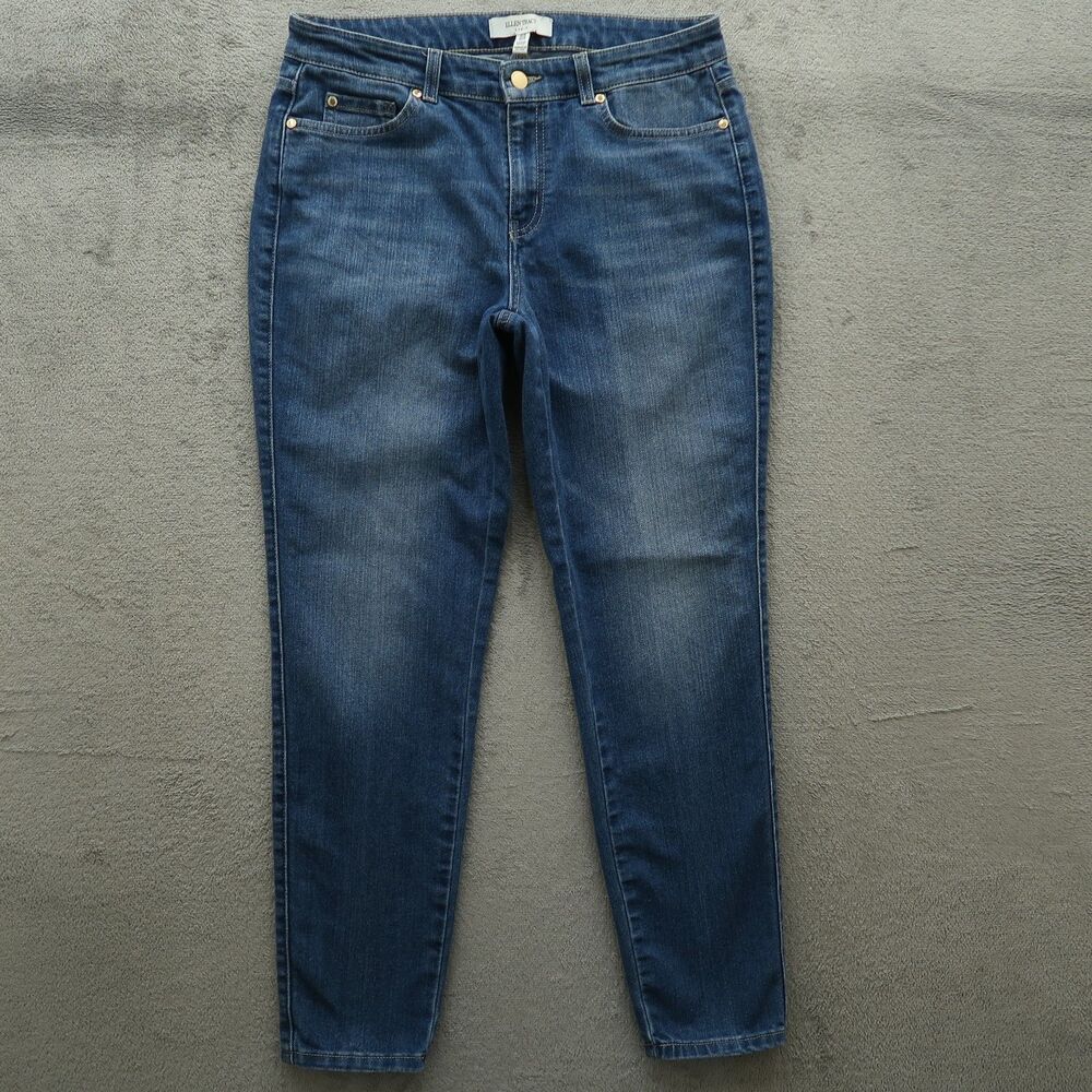 Ellen Tracy Jeans Women's Size 10 Blue Mid-Rise The Skinny Denim 28" Inseam